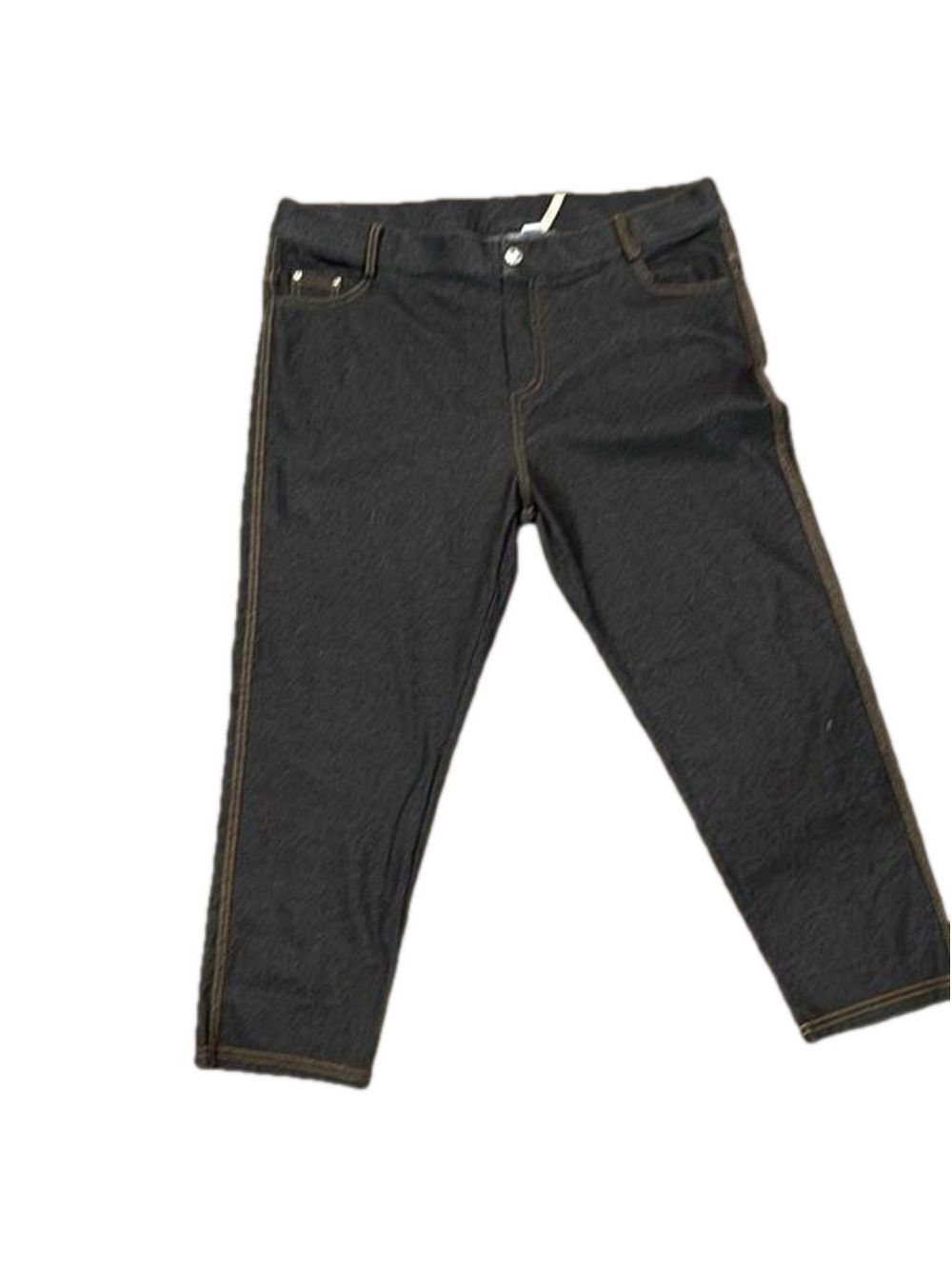 Yelete jeggings  XXXL cotton/poly/spandex indigo blue pull on capris